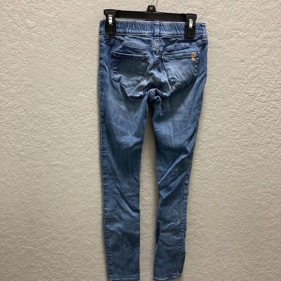 Abercrombie Girls Distressed Jeans 11/12 slim Pull-On Jean Leggings Light Blue - Picture 3 of 11
